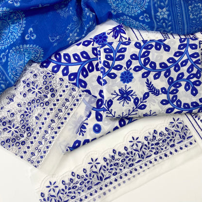 Maria B Emb Luxury Lawn 3PC