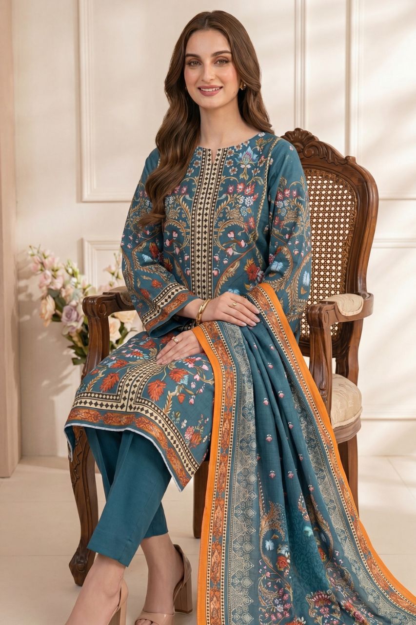 Rang Preet Digital Printed Lawn 3PC