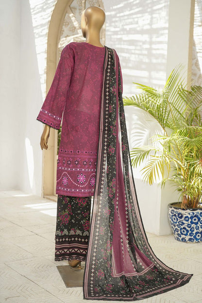 Sahiba By Pak Fabrics Printed & Emb Chickenkari Lawn 3PC