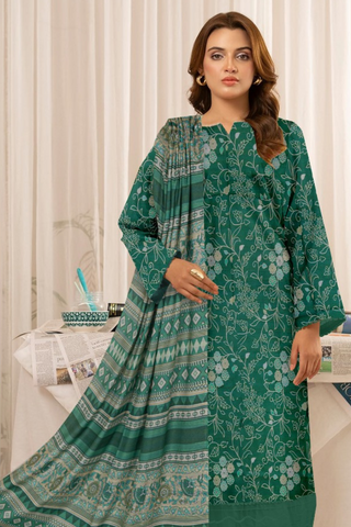 Sapphire Printed Dhanak Wool 3-PC