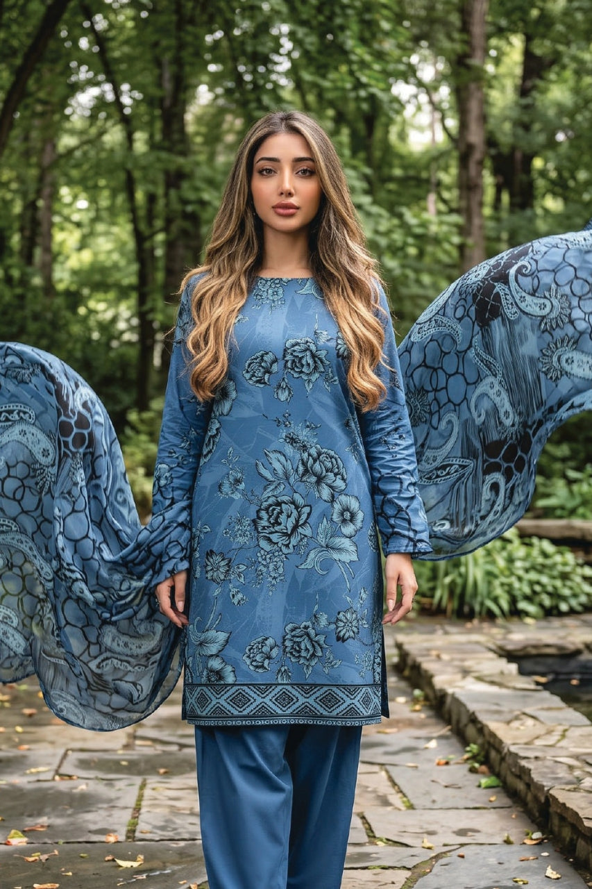 Zesh Digital Printed Khaddar 3PC