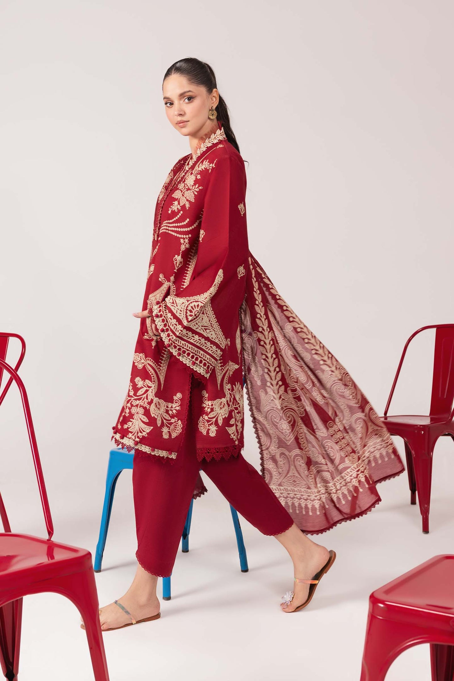 M/Basics By Maria B Digital Printed Lawn 3PC