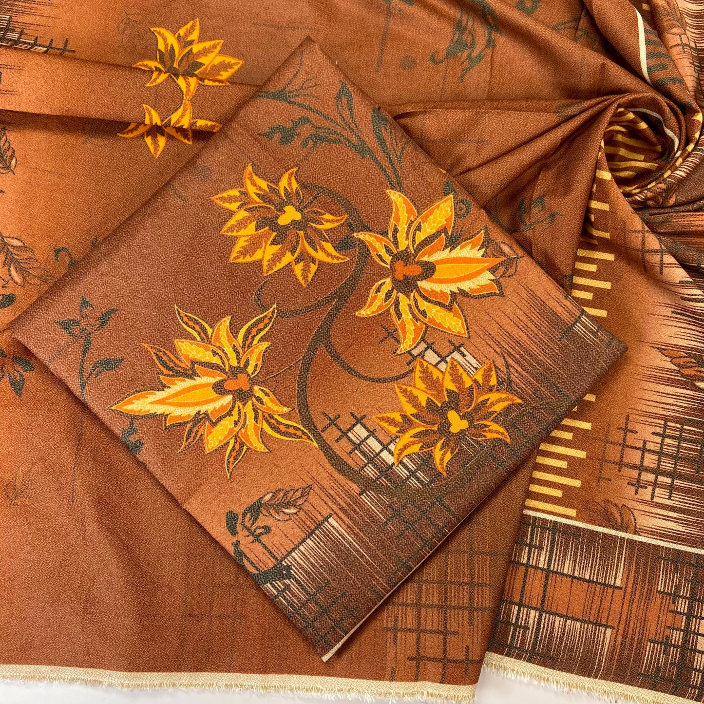 Digital Printed Wool Dhanak-Shirt