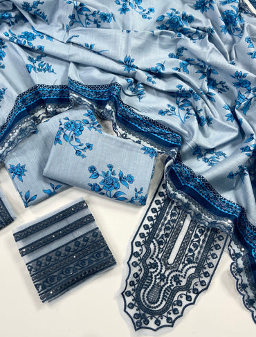 Aneelas Embroidered Khaddar 3PC