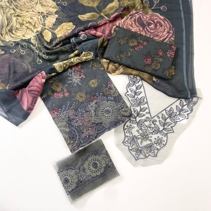 Iznik Emb Luxury Lawn-3PC