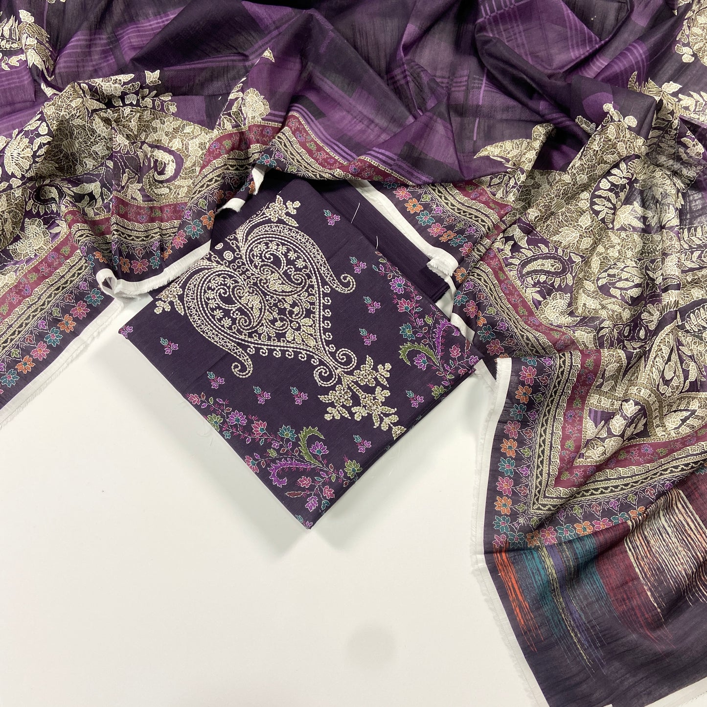 Mausummery Digital Printed Khaddar 3PC