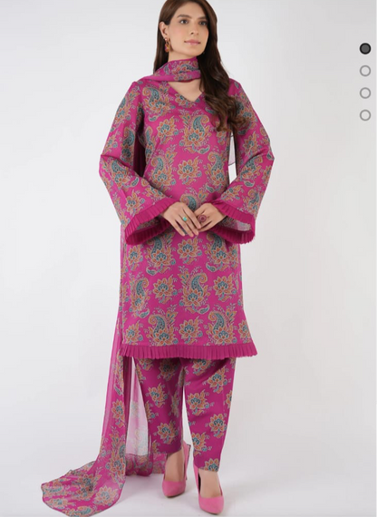 Bareeza Printed Khaddar 3PC