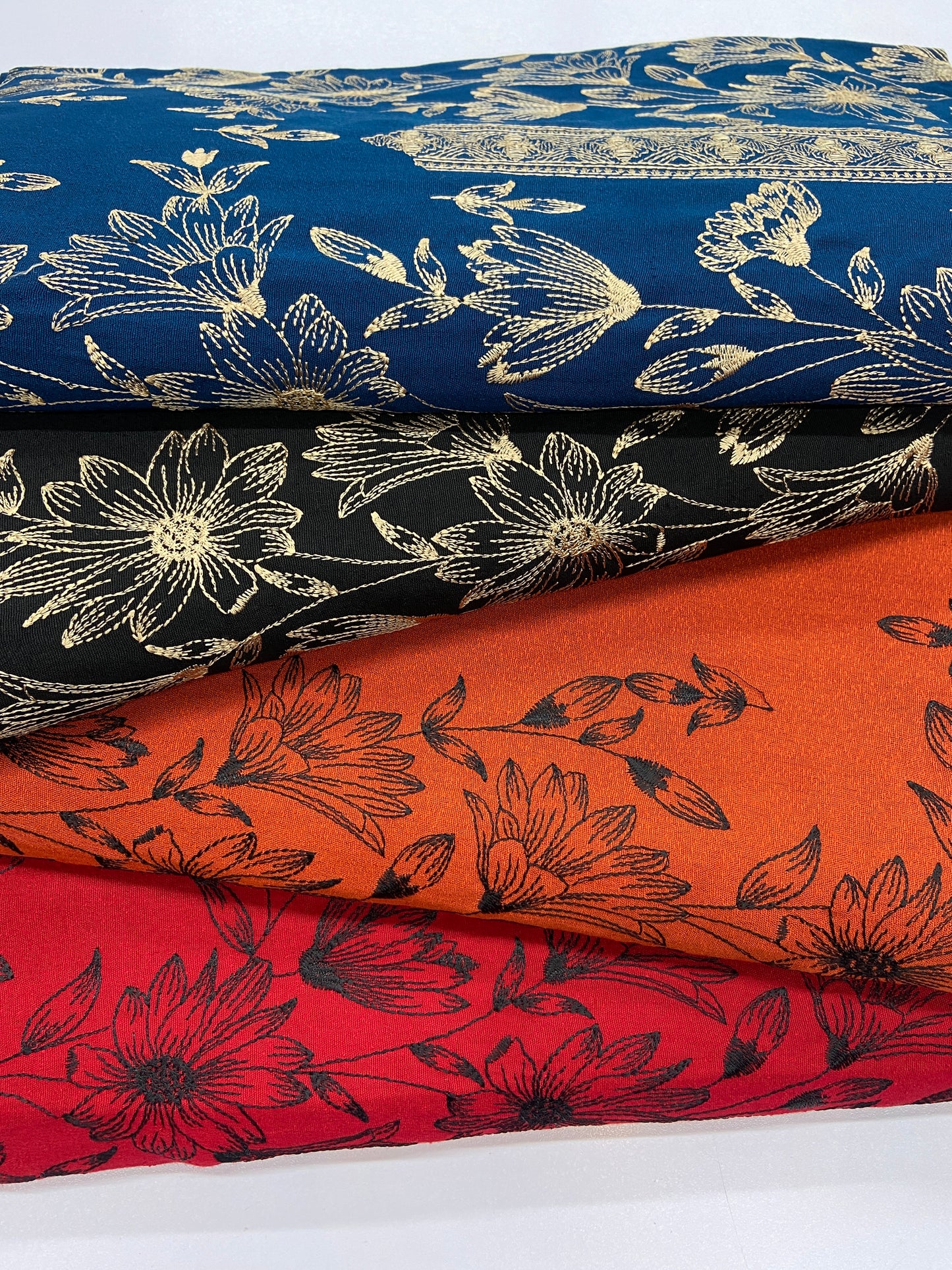 Pack of 4 – Bareeze Style Embroidered Karandi Fabric 2-PC