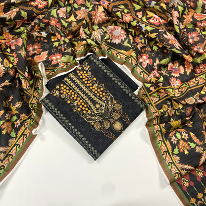 Mausummery Digital Printed Khaddar 3PC