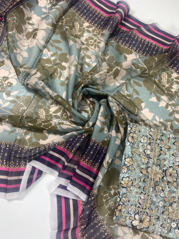 Fantak By Anaya Noor Heavy Emb Lawn 3PC