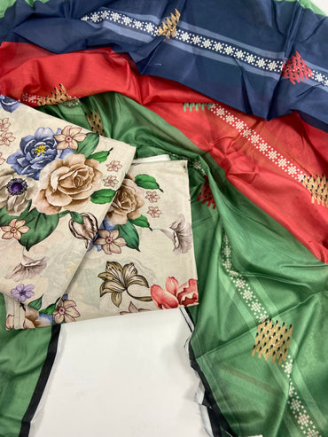 Baroque All Over Digital Printed Lawn 3-PC