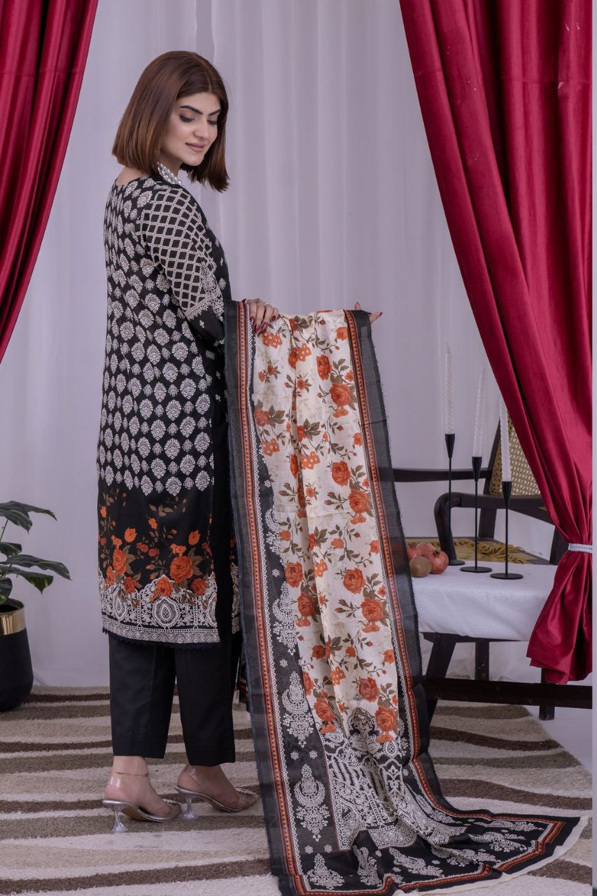 Arfa By Marooj Digital Printed Lawn 3PC
