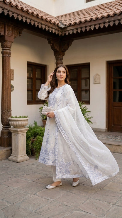 Halima By Anaya Noor Premium Emb Viscose 3PC