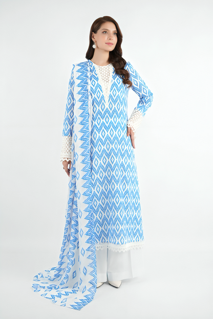 Bareeza Printed Khaddar 3PC