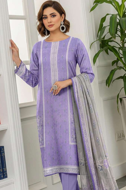 Zara Ali Printed Dobby 3PC