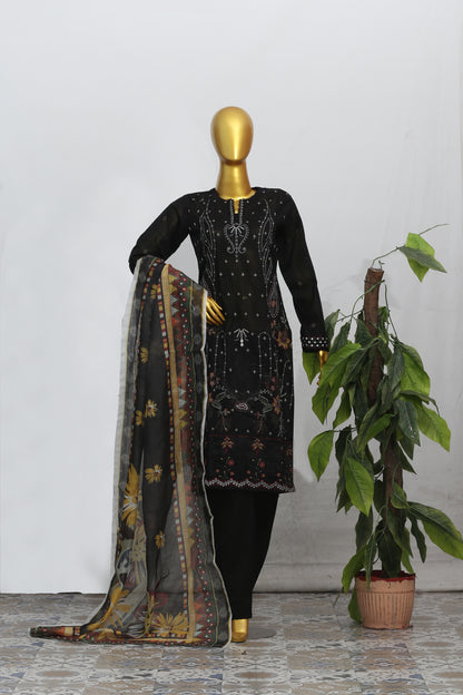 Zarqash By Anaya Noor Heavy Emb With Neno Kara 3PC