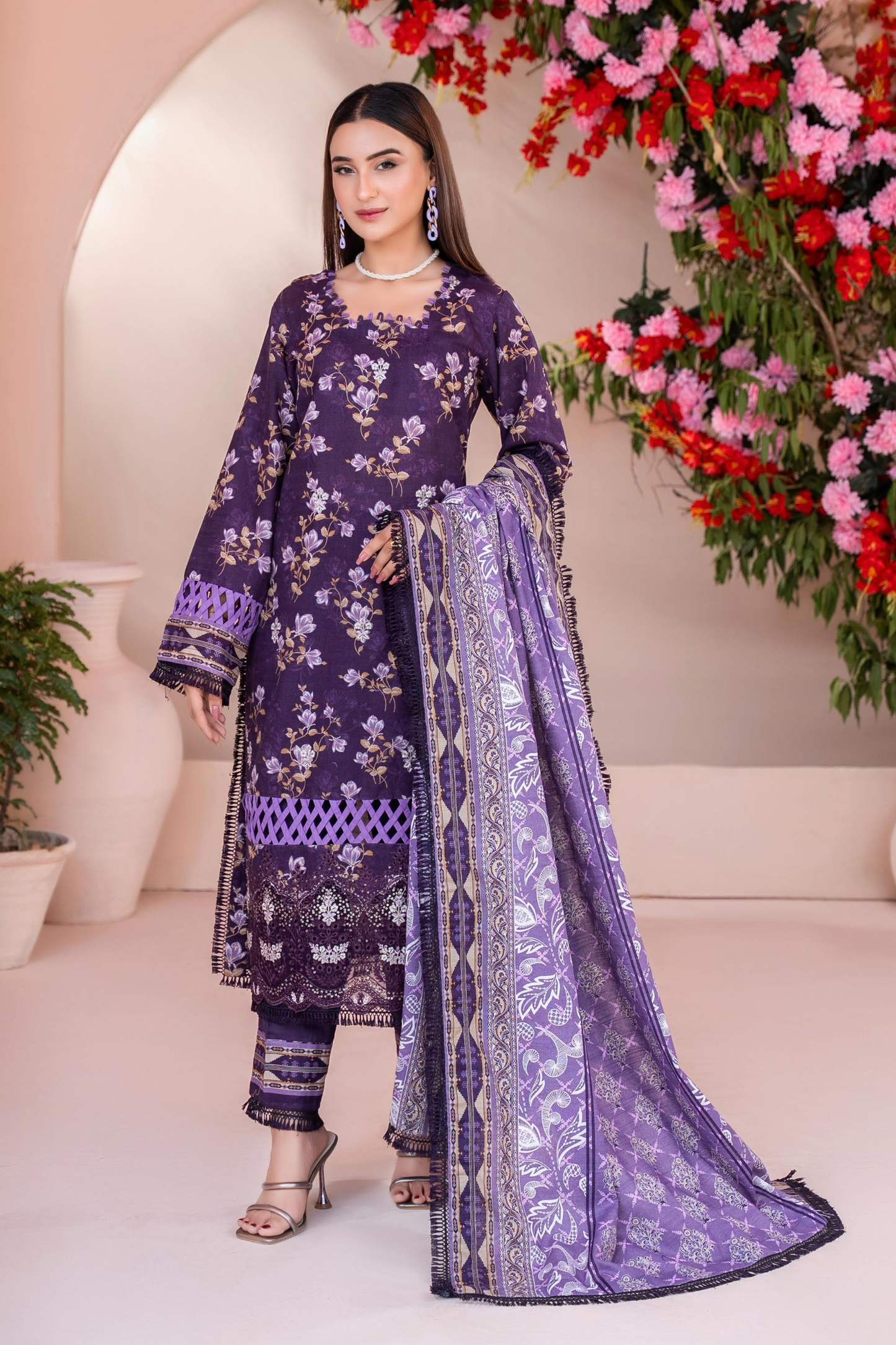 Zesh Airjet Full Embroidered Khaddar 3PC