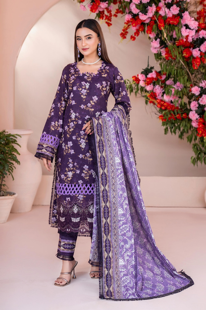 Zesh Airjet Full Embroidered Khaddar 3PC