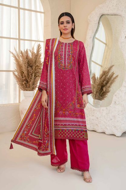 Esha Eshal by Bin Ilyas Premium Printed Viscose 3PC