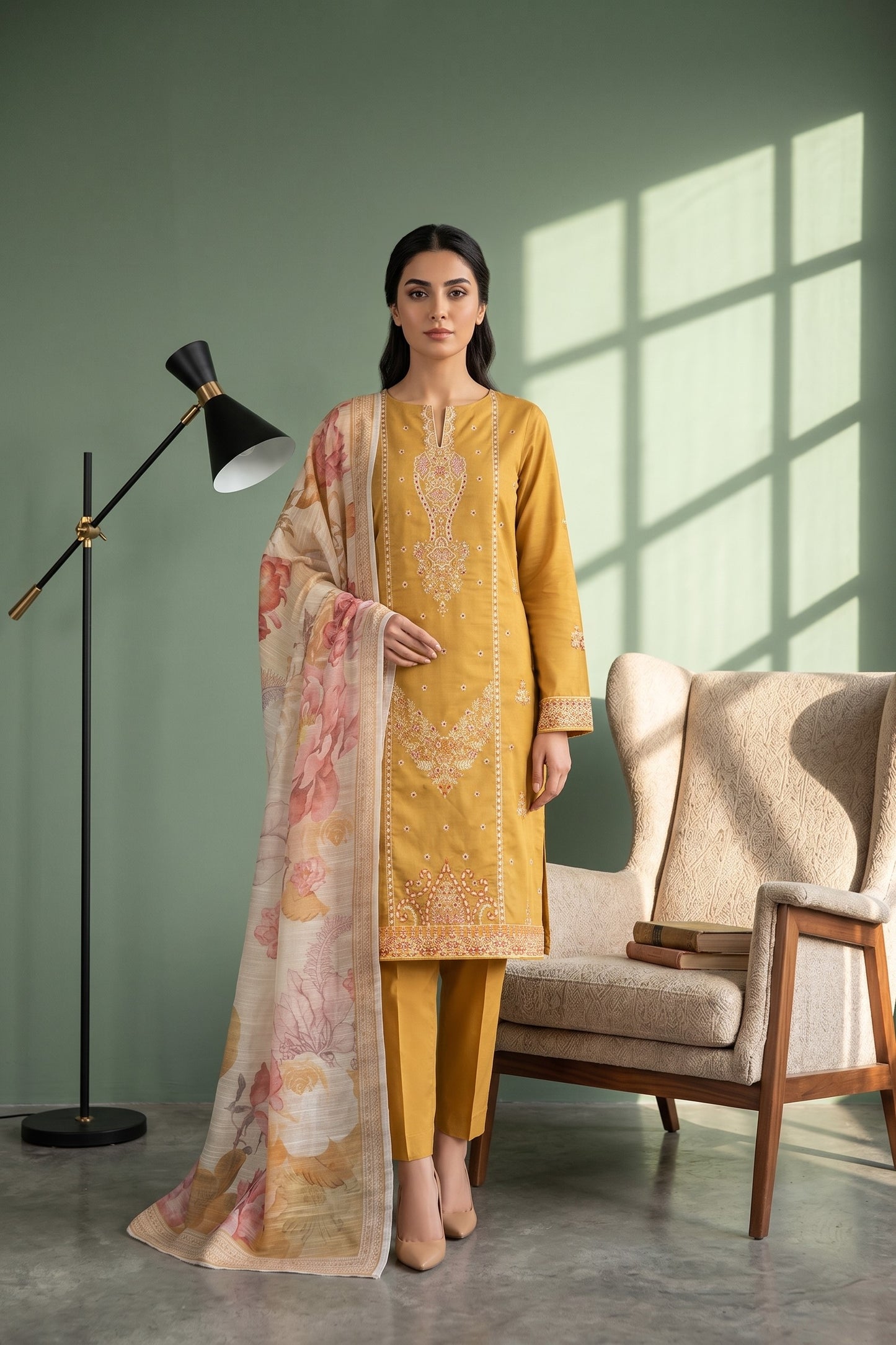 Florent By Anaya Noor Embroidered 3PC