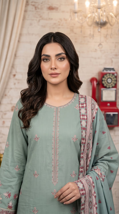 Areesha By Anaya Noor Heavy Emb Khaddar 3PC