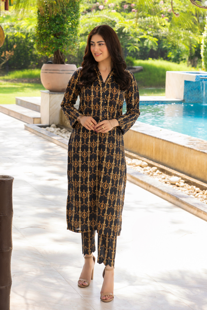 Raabi Digital Printed Khaddar 2PC