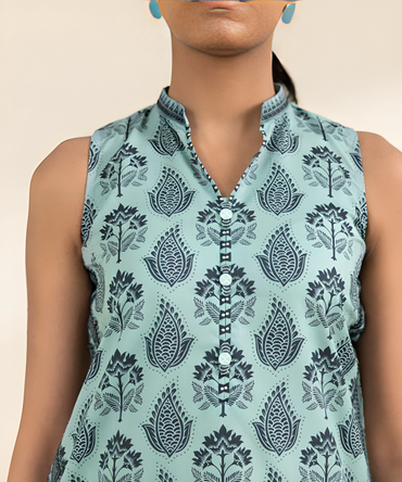 Sapphire Digital Printed Linen 3-PC