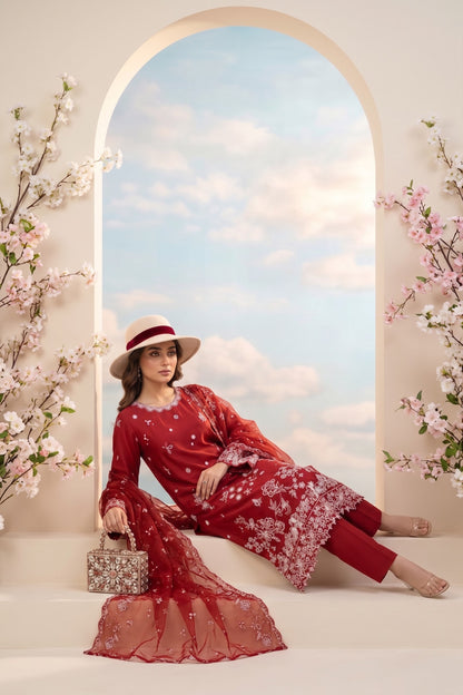 Lazer Kari By Anaya Noor Emb Viscose 3PC