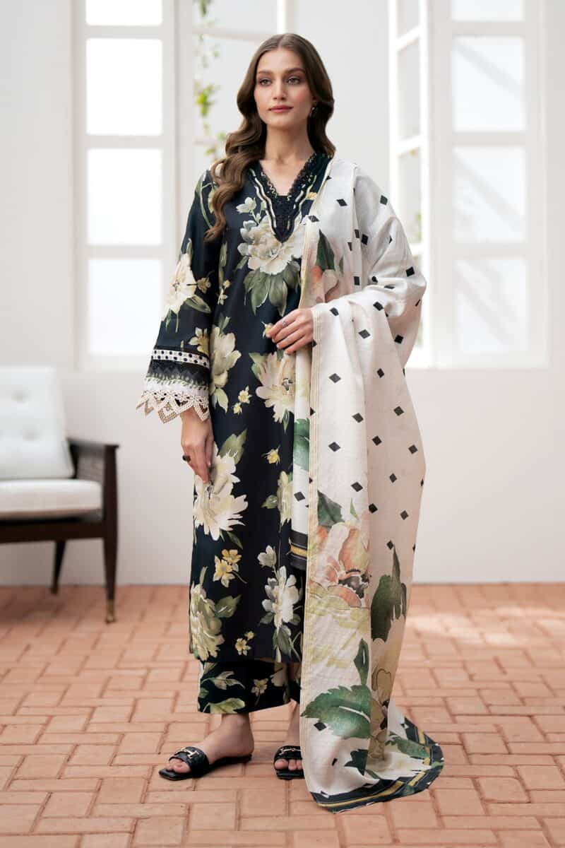 Baroque allover Printed Lawn 2-PC