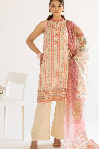 ( Bundle of 10 ) Lailama Printed Lawn 3-PC