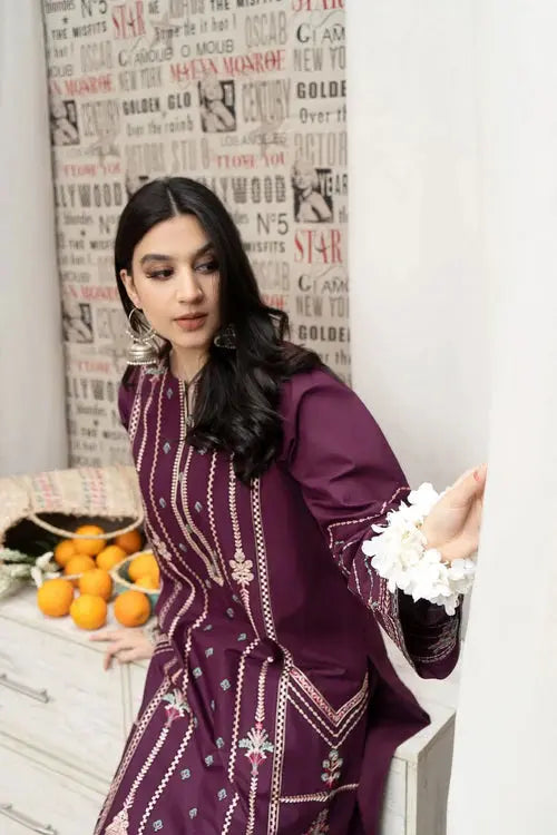 Zara Shahjahan Print Emb Lawn 3-PC
