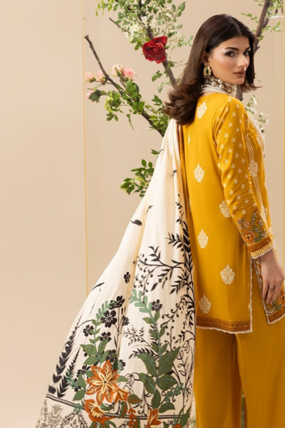 Paltar Printed Slub Linen 3PC