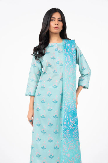 AlKaram Printed Lawn 3-PC