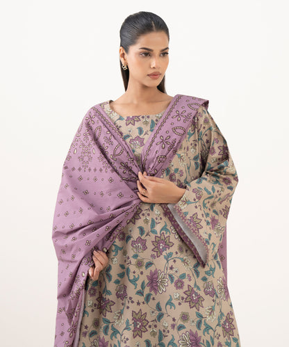 Sapphire Daily Digital Printed Lawn 3PC