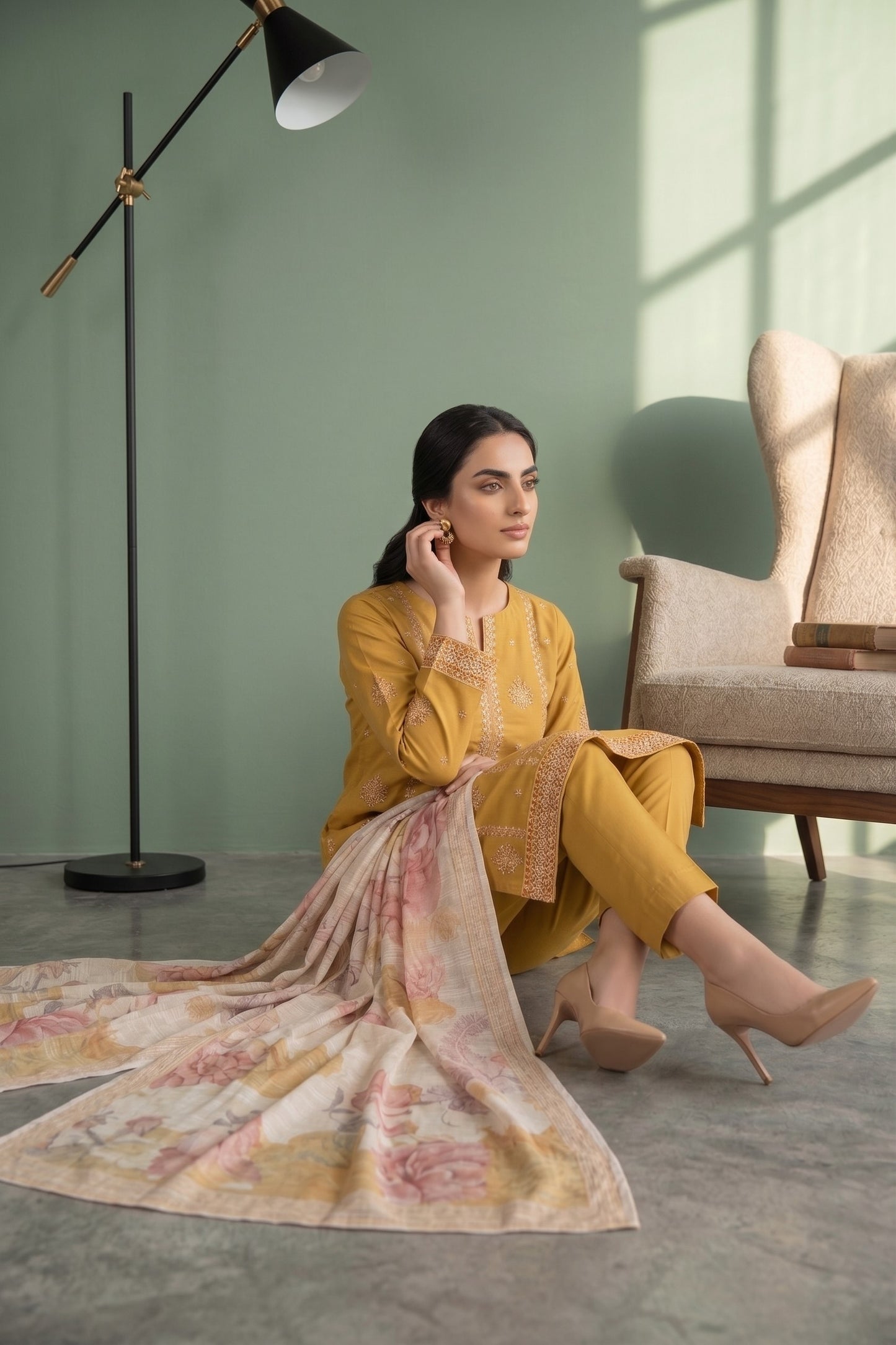 Florent By Anaya Noor Embroidered 3PC