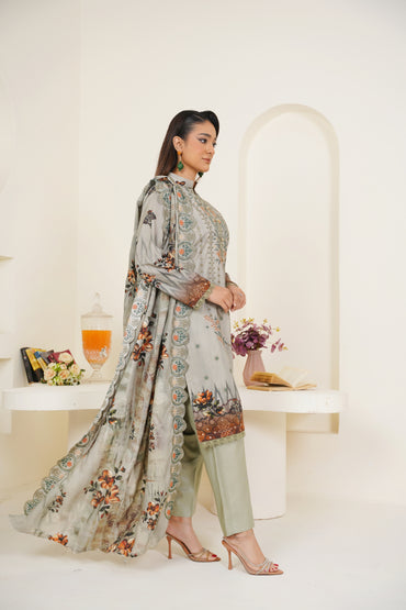 Riwayat-e-Sardi By Anaya Noor Emb Linen 3PC