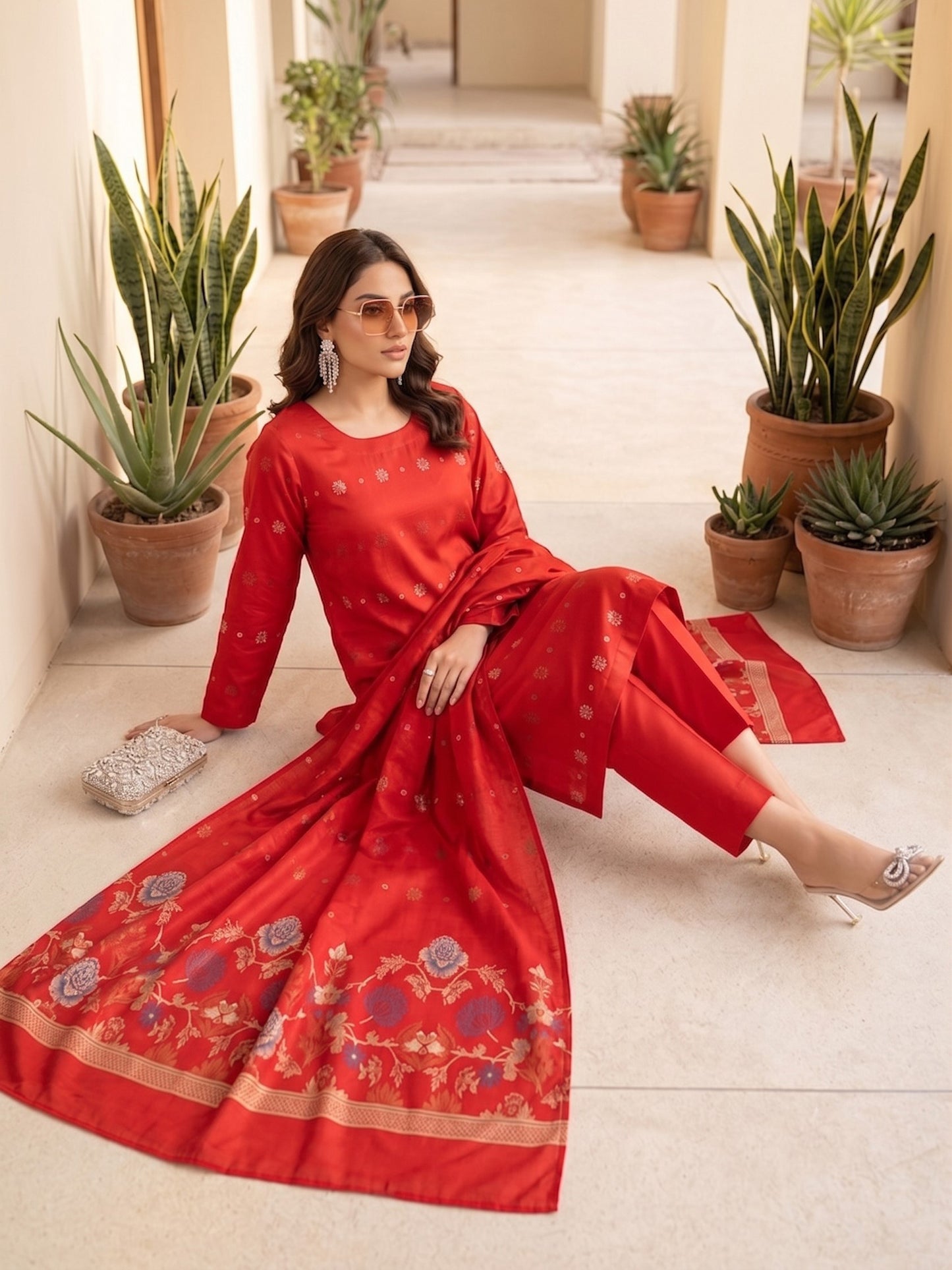Cross Stitch Premium Printed Viscose 3PC