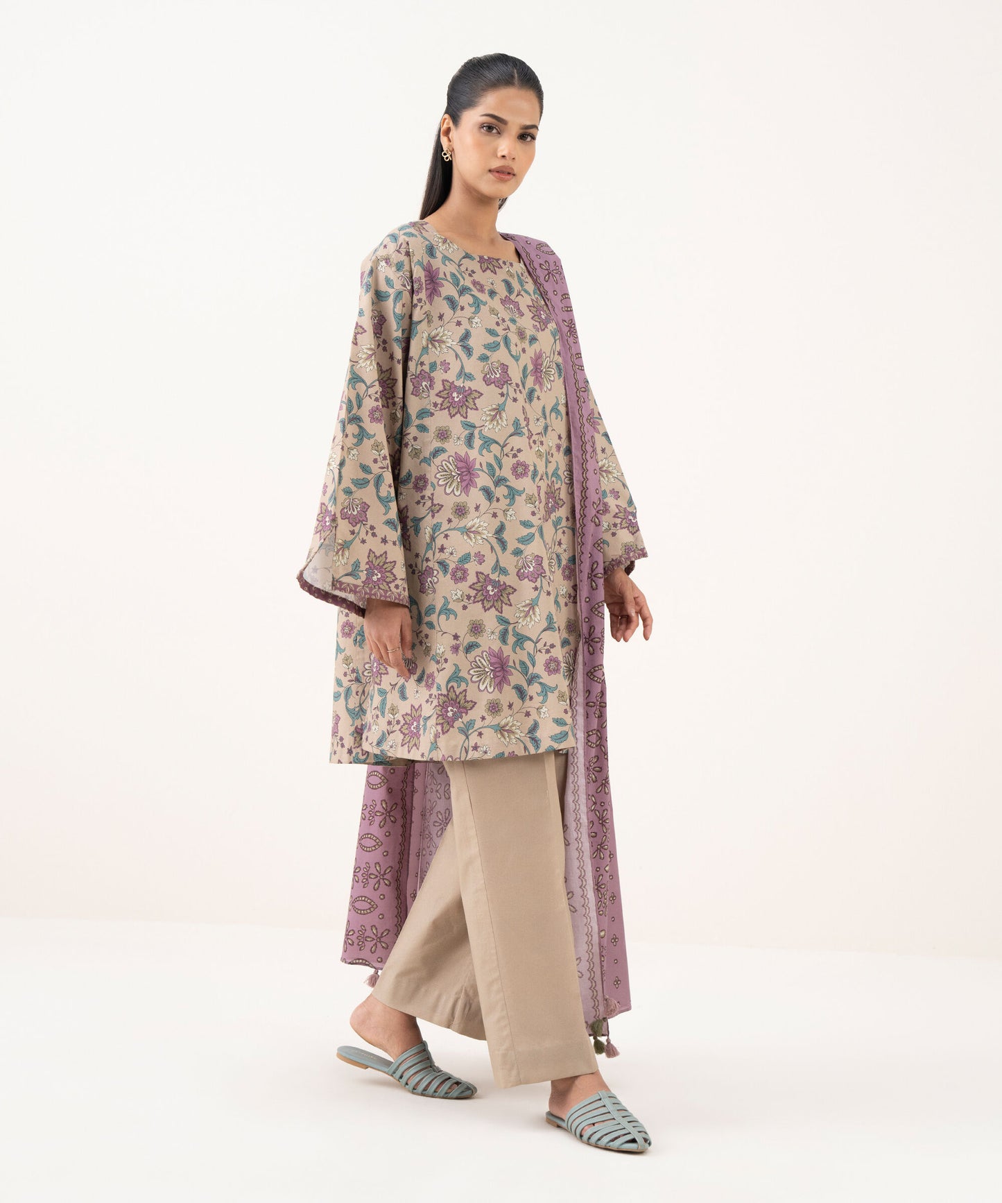 Sapphire Daily Digital Printed Lawn 3PC