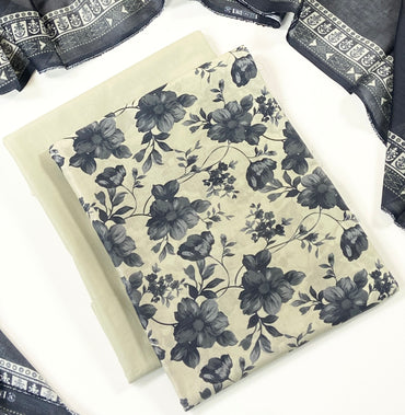 Bin Saeed Digital Printed Lawn 3PC