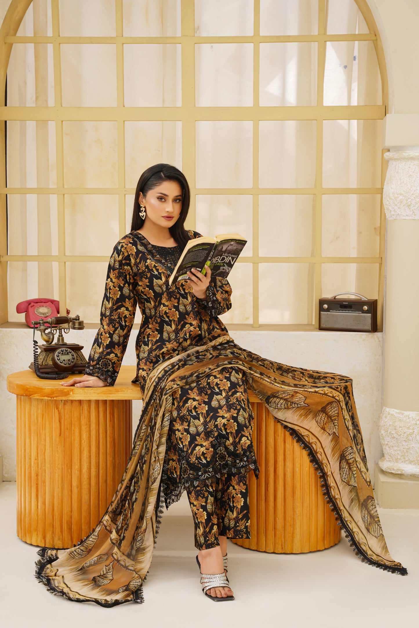 Jashn-e-Baharan By Anaya Noor Emb & Digital Printed Lawn 3PC