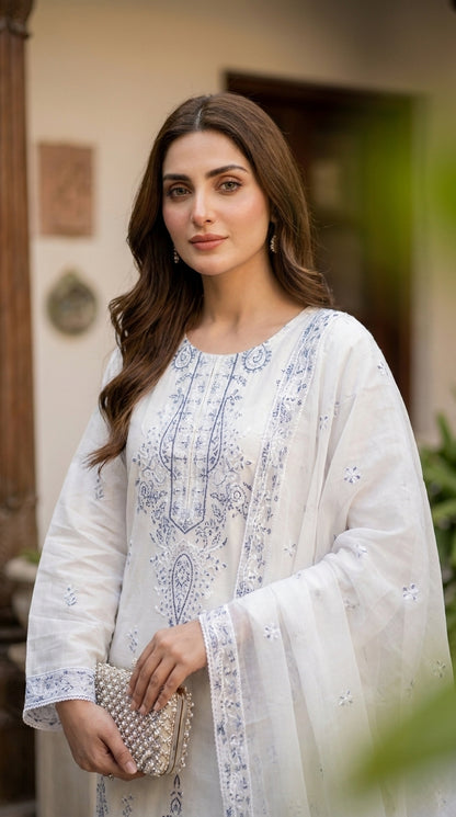 Halima By Anaya Noor Premium Emb Viscose 3PC