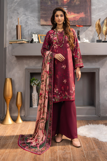 Raiha Luxury Printed Linen 3PC
