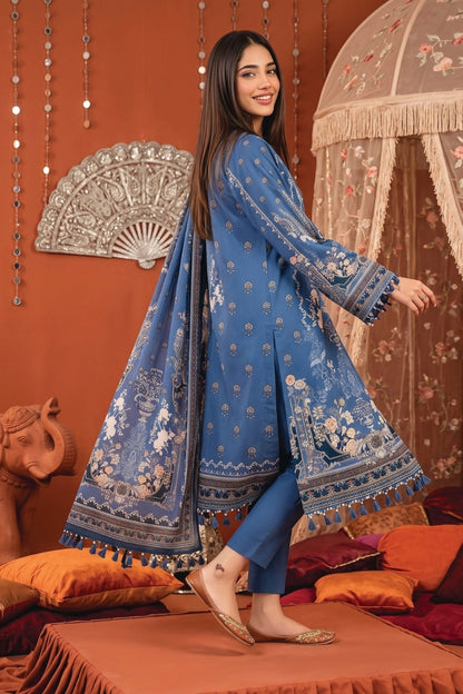 Zesh Printed Velvet Dora Viscose 3PC