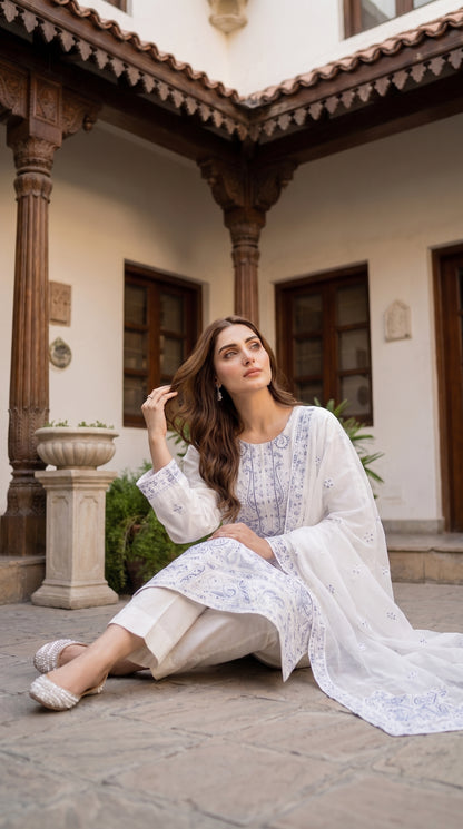 Halima By Anaya Noor Premium Emb Viscose 3PC