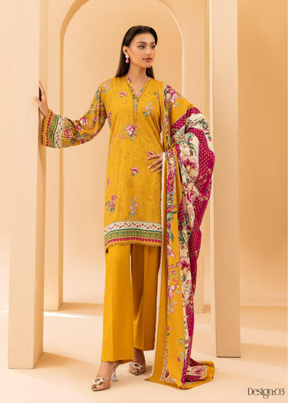 Motifz Premium Printed Linen 3PC