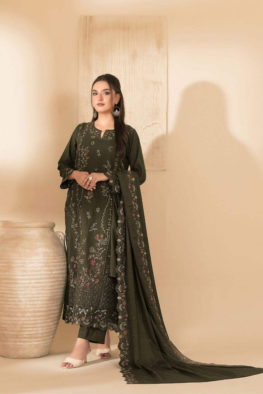 Monae By Tawakkal Luxury Embroidered Dhanak Volume 3PC