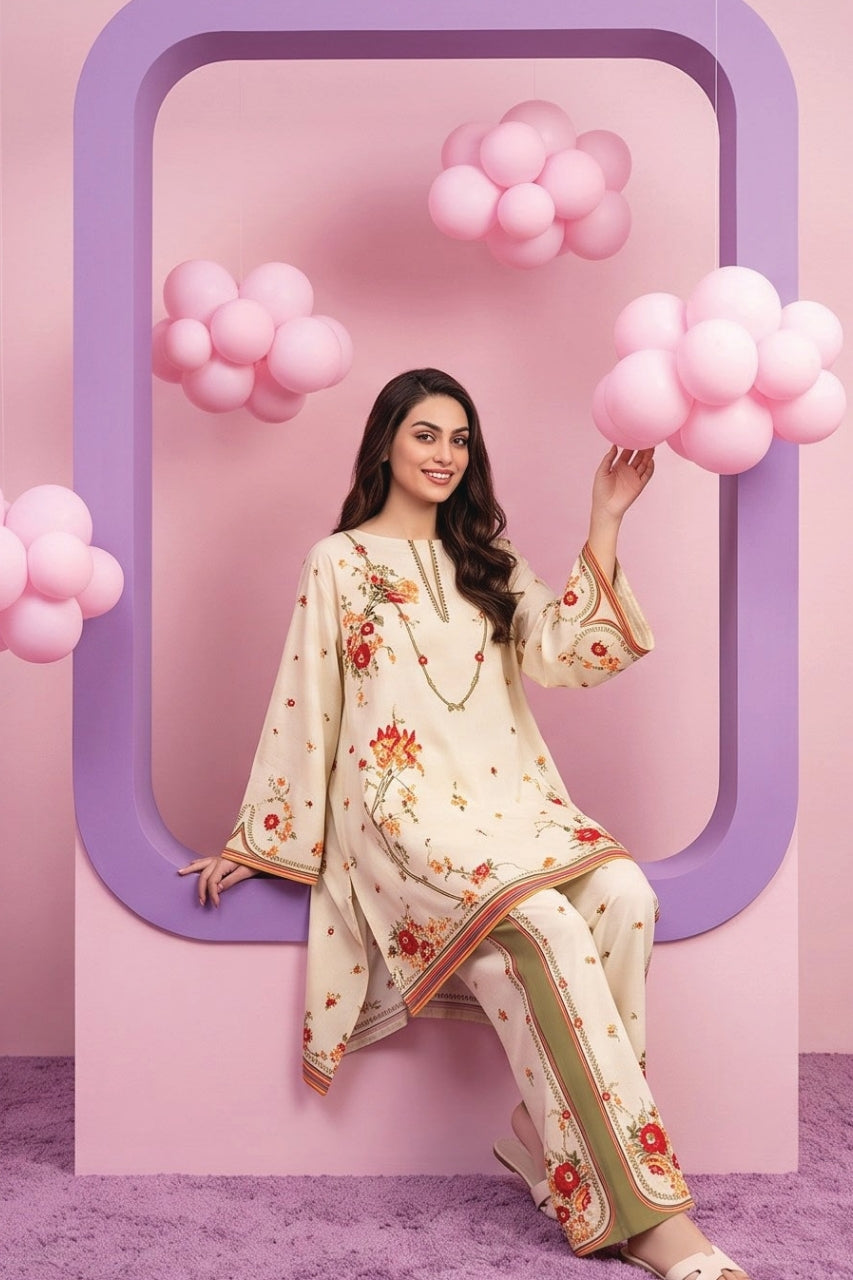 Cocoon By Regalia Digital Printed Khaddar 2PC