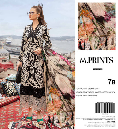 Maria B Digital Printed Lawn 3PC