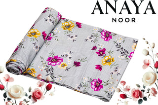 Anaya Noor All Over Print Khaddar Shirt & Trouser-2PC