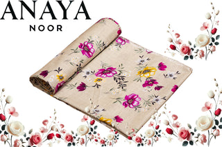 Anaya Noor All Over Print Khaddar Shirt & Trouser-2PC